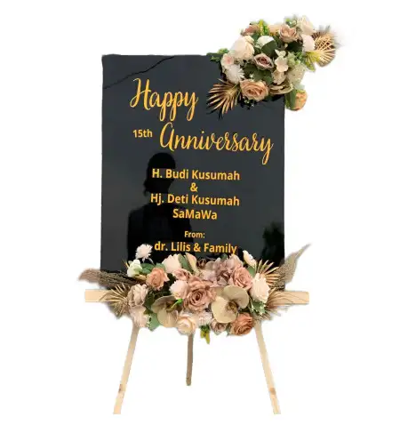 Papan Bunga Akrilik maja