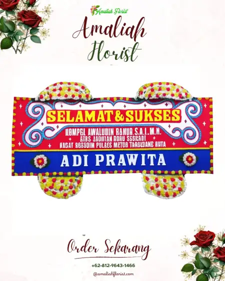 Papan Bunga Ucapan Selamat maja